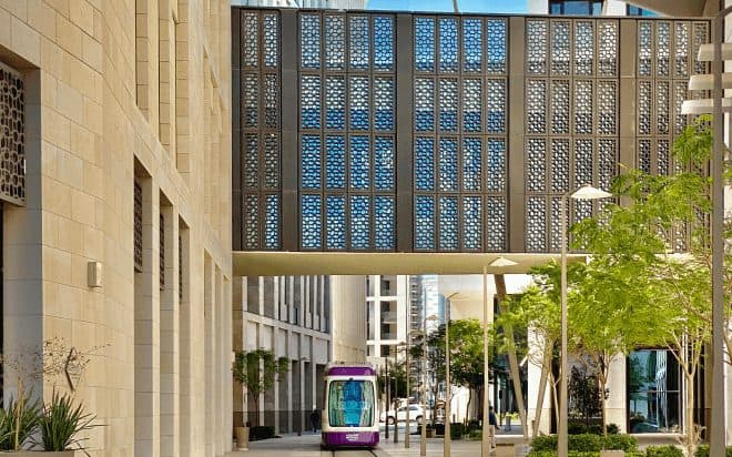 Msheireb Downtown Doha at dusk