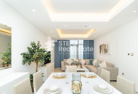Modern Apartment for rent in Lusail with City View