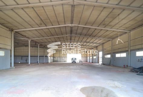 4,600 SQM Steel Workshop with Office for Rent