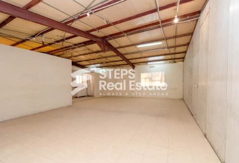 Warehouse with Rooms in Industrial Area