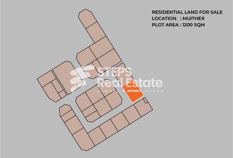 Villa Land on dual street in Prime Muaither