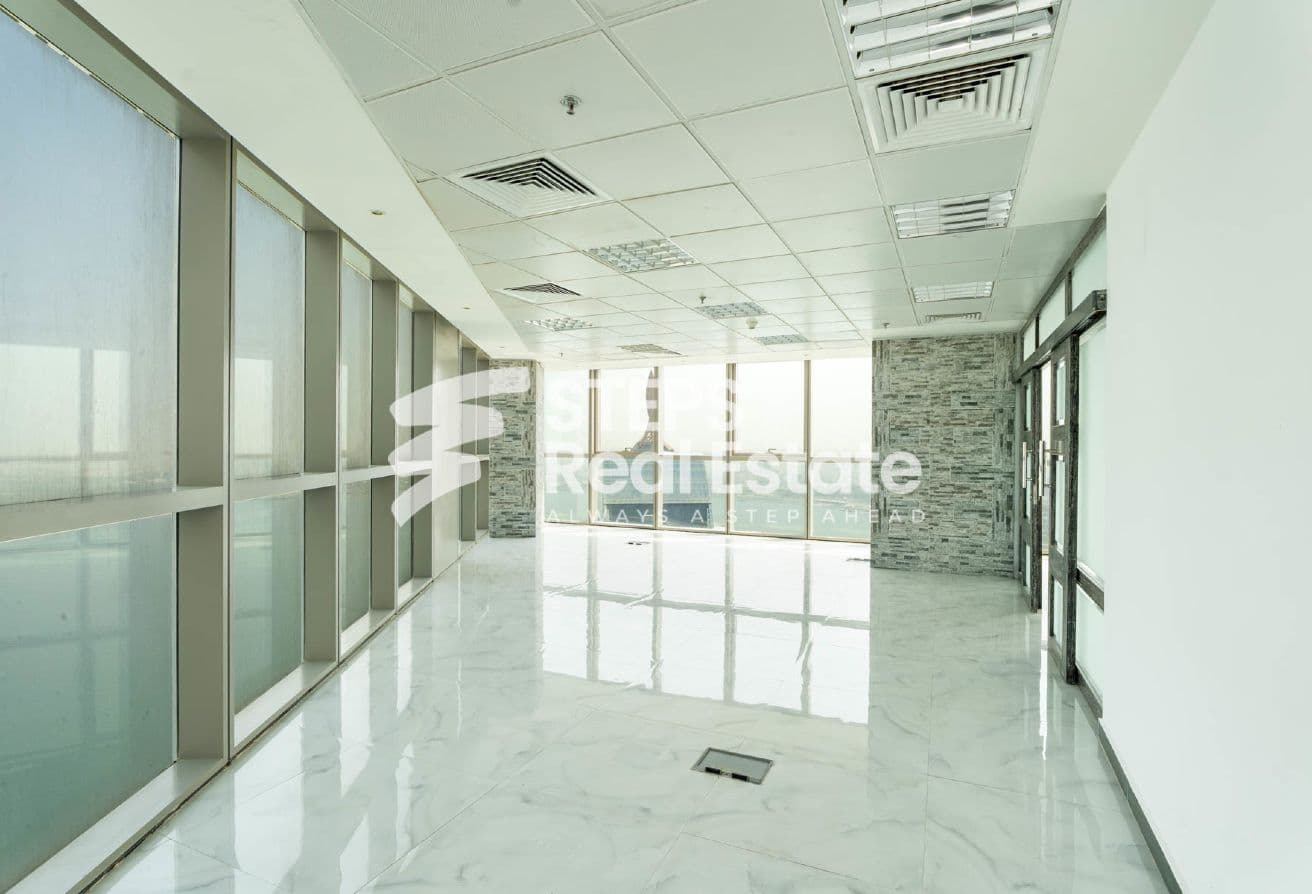 Sea view fitted office for rent in West Bay