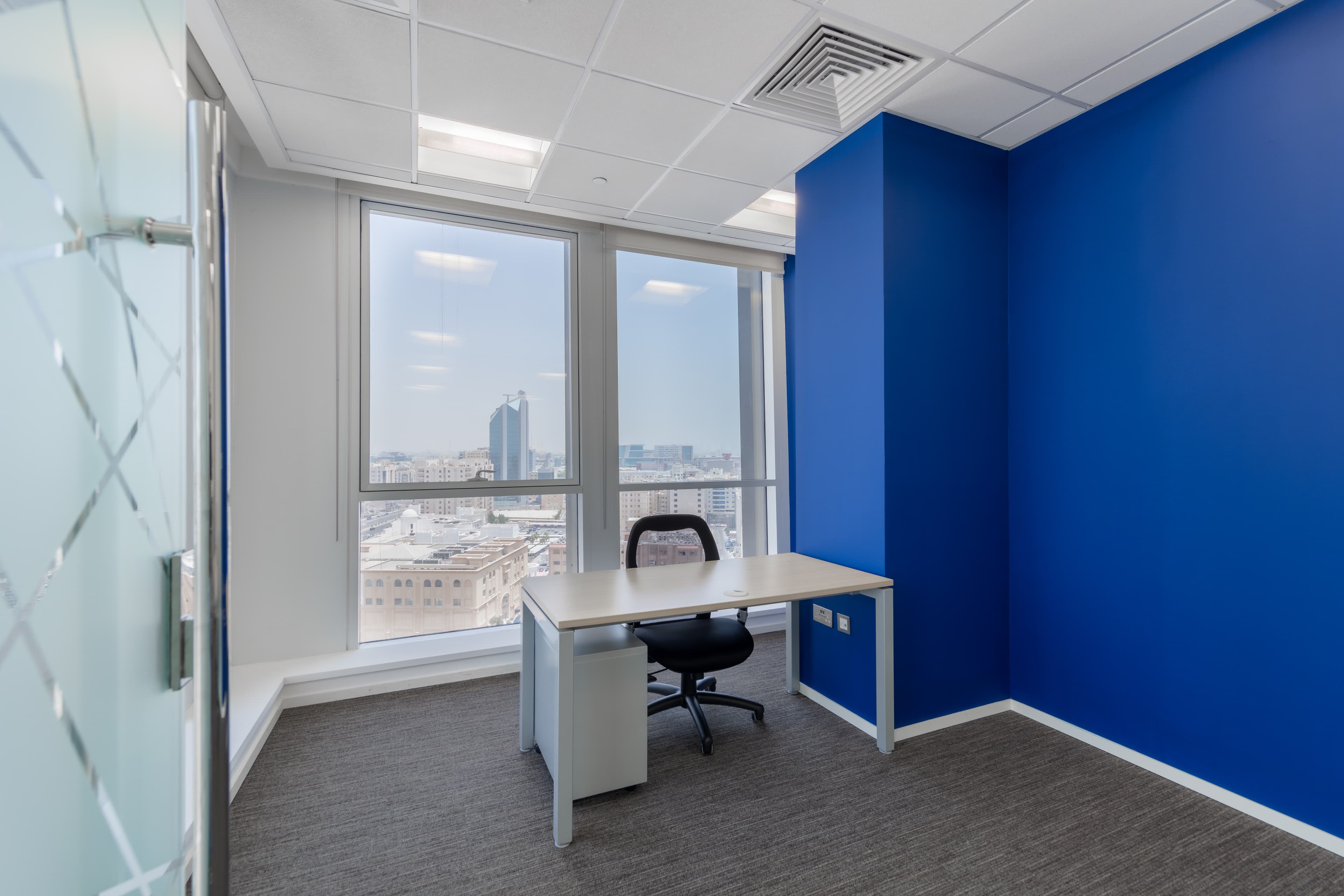 Fully furnished office space for rent in DOHA, Shoumouk Towers   for 2 persons with everything taken care of