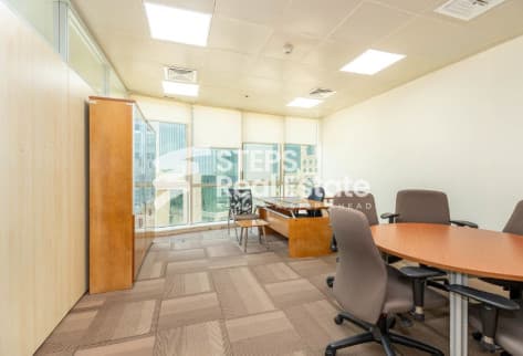 Furnished Fitted Office for rent in Prime West Bay